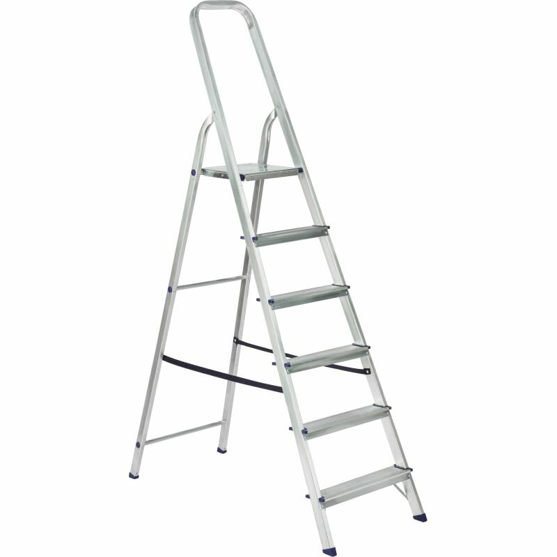 фото Стремянка алюминиевая 6 ступеней TOPFORT