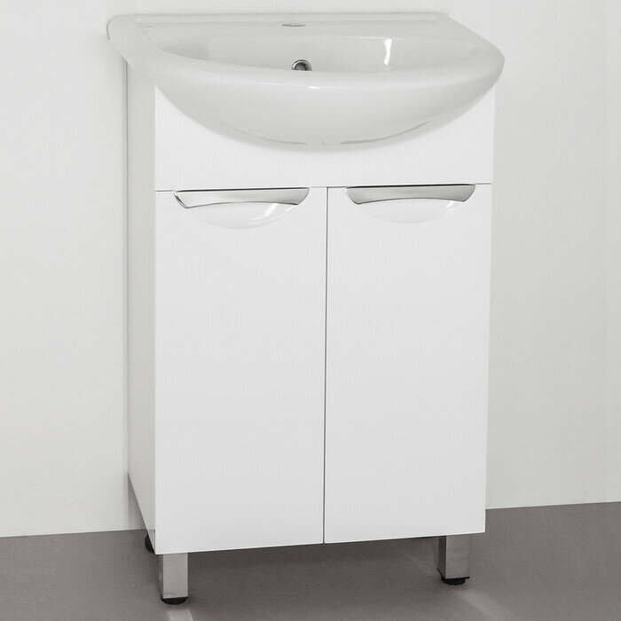 фото Тумба под раковину Style line Жасмин 55 белая (ЛС-00000033)