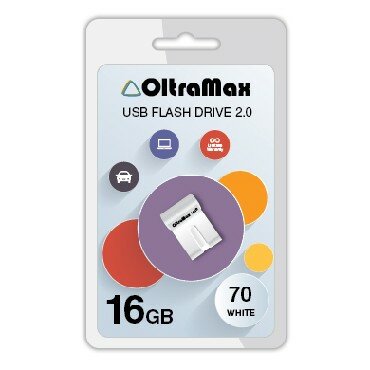 USB flash накопитель OltraMax 70 16GB белый