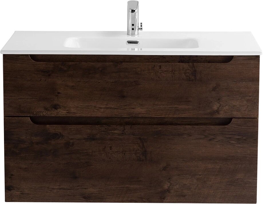 Тумба под раковину BelBagno Etna H60-900-2C-SO-RW-P Rovere Moro - фото №1