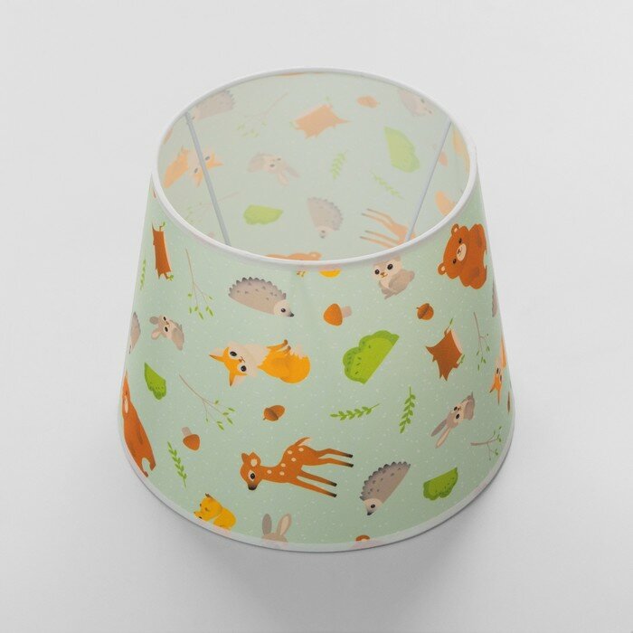 фото Абажур универсальный "Лесная жизнь" Е27/Е14 24х24х19см, 9919556