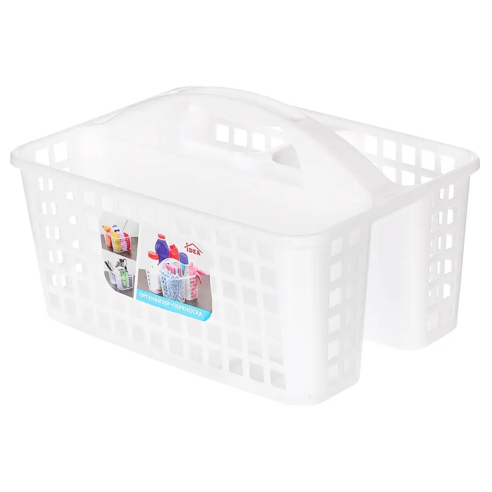 фото Органайзер-переноска для ванной Idea 23x18.5x31 см цвет прозрачный