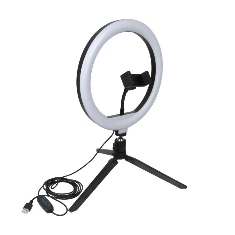 фото Кольцевая лампа, FLARX, с держателем для телефона, штативом и кабелем USB