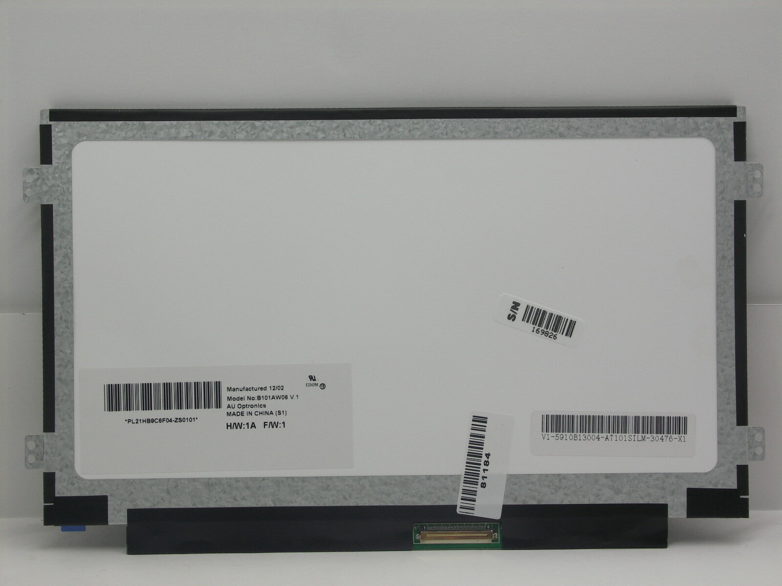 Матрица 10,1" 40 pin LED 1024x600 Glare (B101AW06 v.1) с ушами (LCD-101-01)
