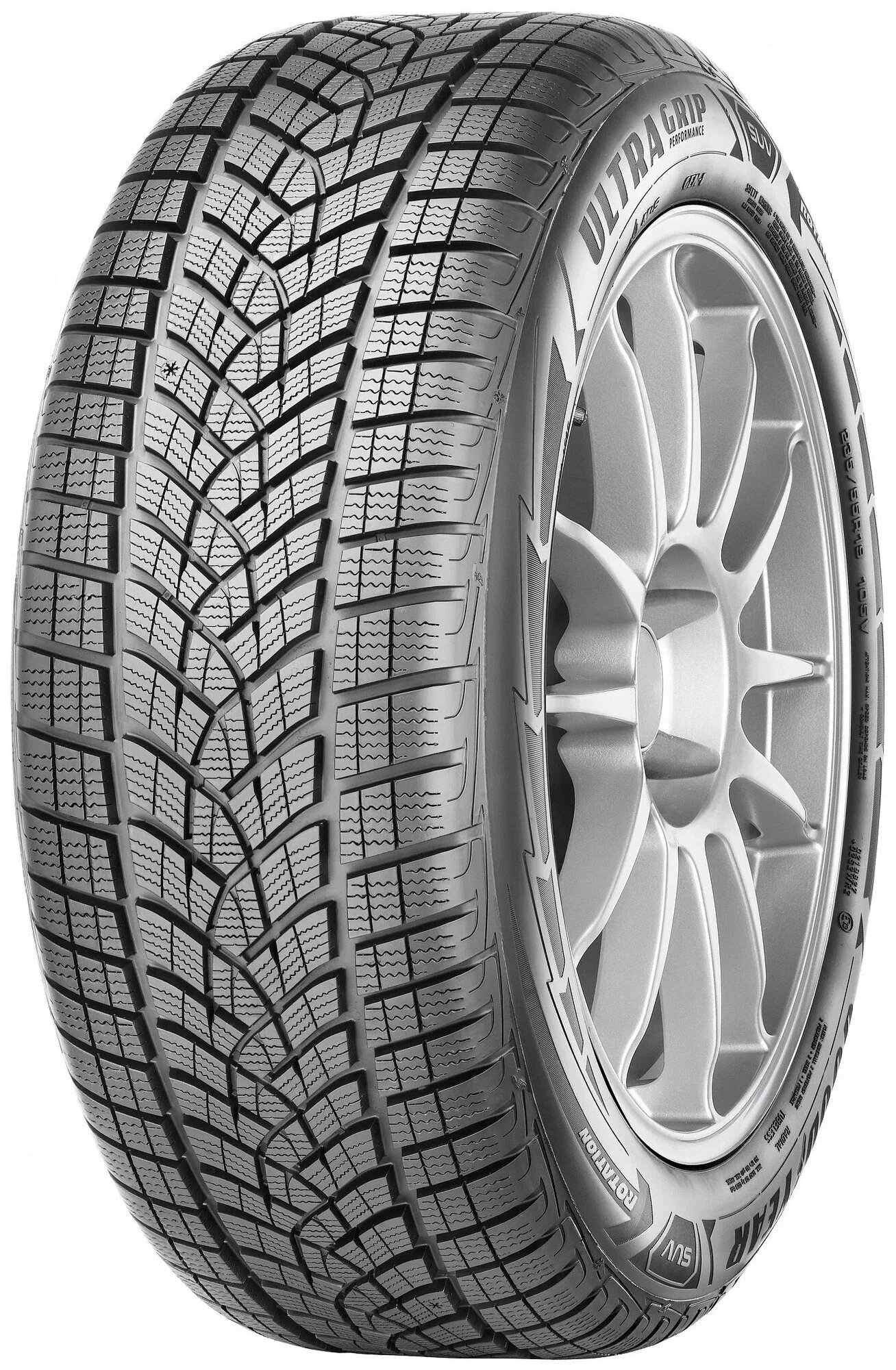 Зимние нешипованные шины Goodyear UltraGrip Performance SUV Gen-1 (255/50 R19 107V)