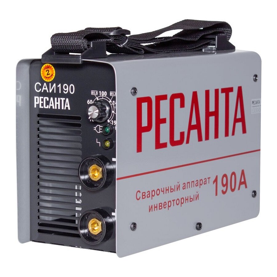 Сварочный аппарат Ресанта САИ-190 инвертор ММА DC 6.5кВт