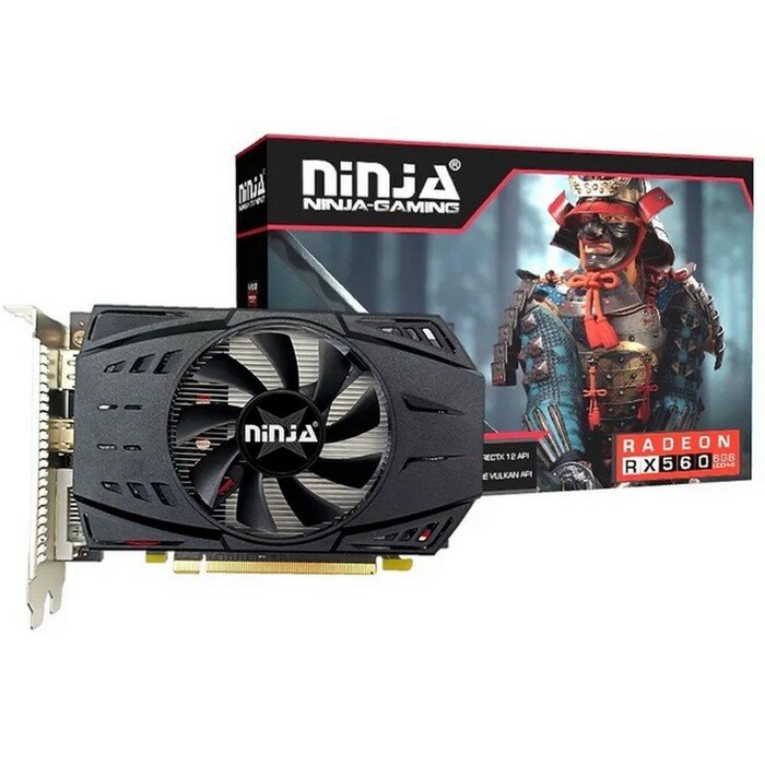 Видеокарта Ninja RX560 (896SP) 4GB GDDR5 128-bit DV HDMI DP