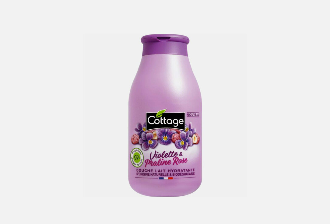 Молочко для душа увлажняющее Cottage, VIOLET & PINK PRALINE 250мл