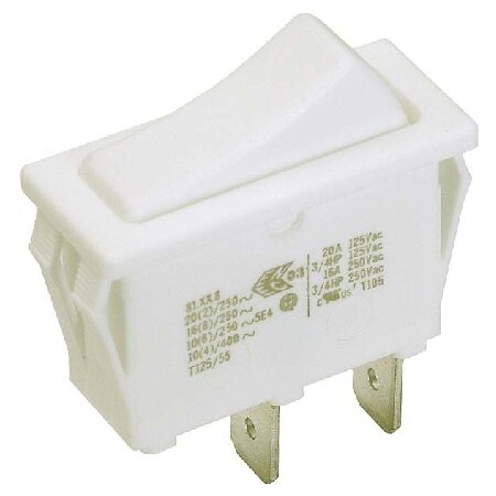 фото Перекидной переключатель EB бел, 16(8)A250V 1шт. 924.090 – Bachmann – 4016514016167