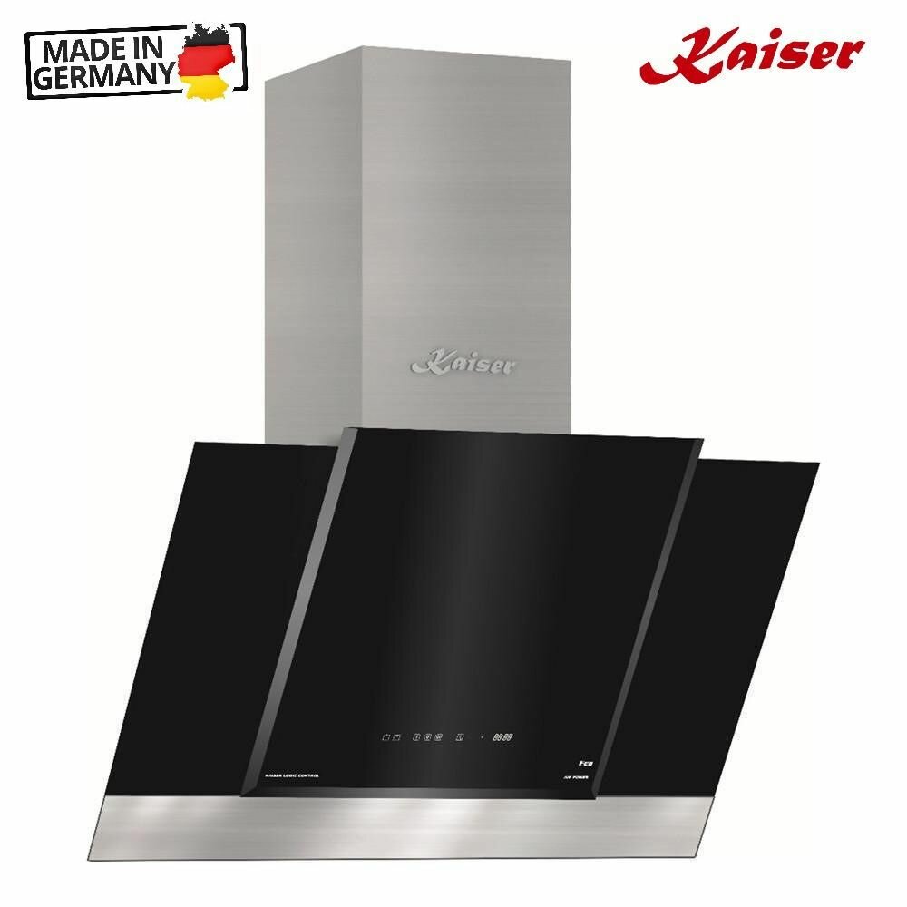 Наклонная вытяжка 80 см Kaiser Grand Chef AT 8438 F Eco черная - фотография № 1