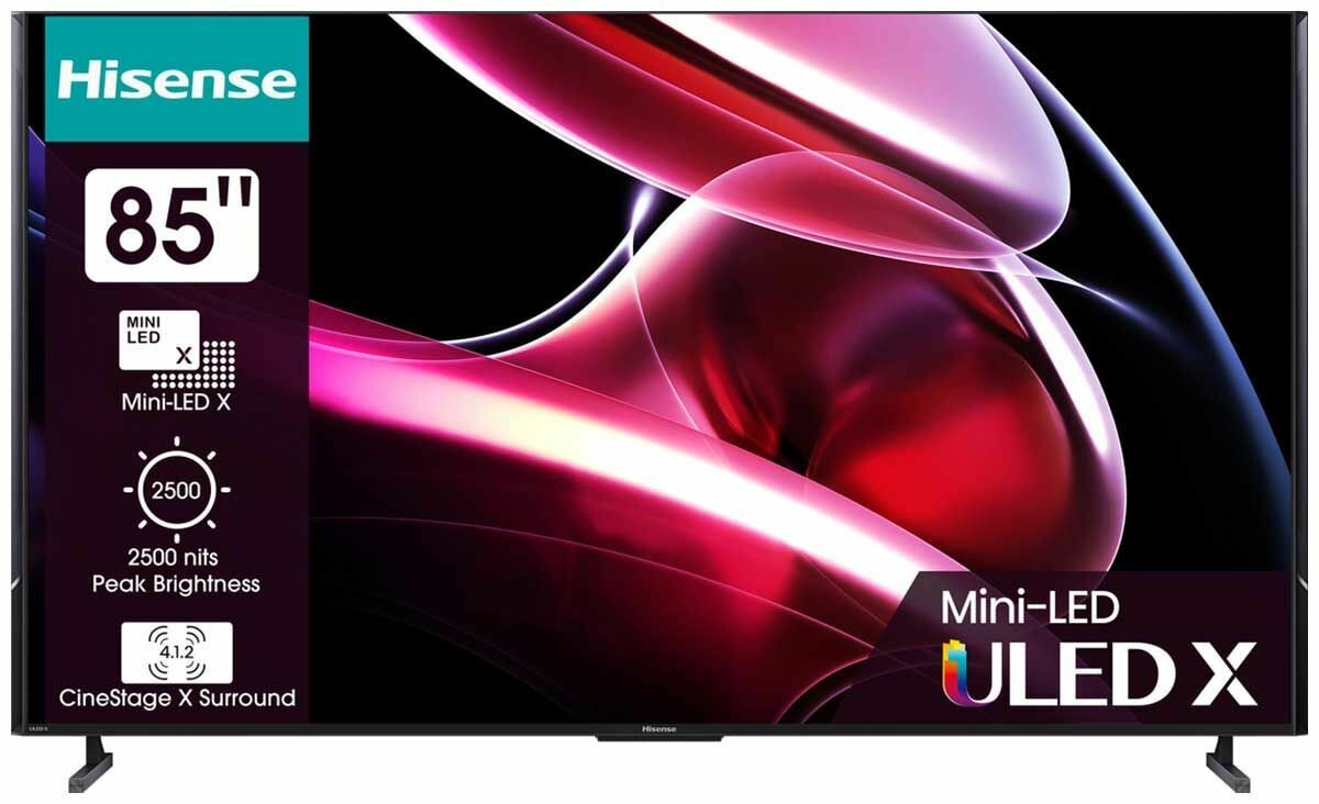 Телевизор HISENSE 85UXKQ, Mini-LED, черный серый