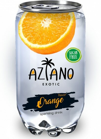 Газированный напиток Aziano Апельсин 350 мл (Россия) Упаковка 12 шт - фотография № 5