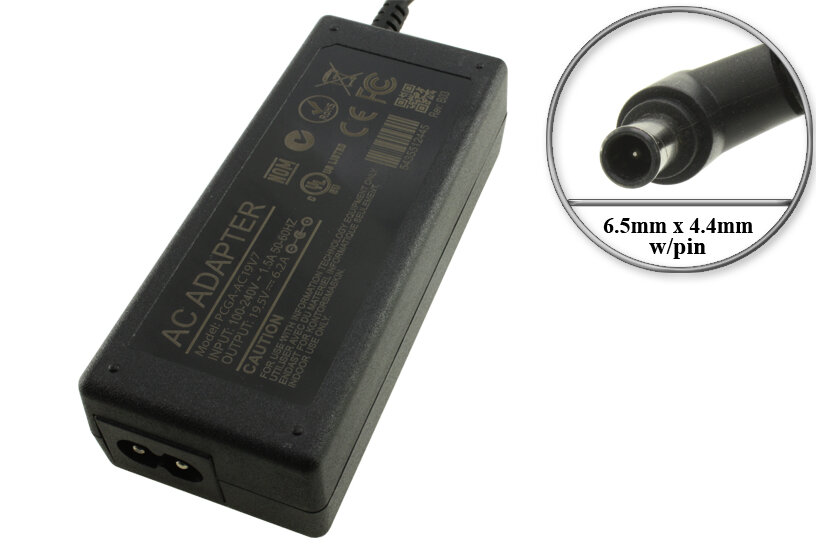 Адаптер (блок) питания 19.5V 6.2A 120W 6.5mm x 4.4mm (ACDP-120E02 PCGA-AC19V7) для телевизора Sony Bravia ЗУ для ноутбука моноблока Sony Vaio.