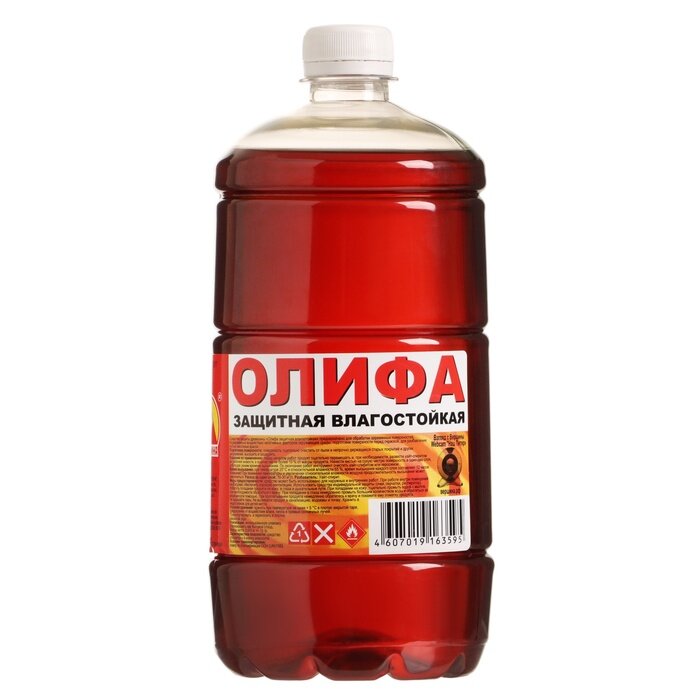 фото Олифа защитная влагостойкая 1,0 л