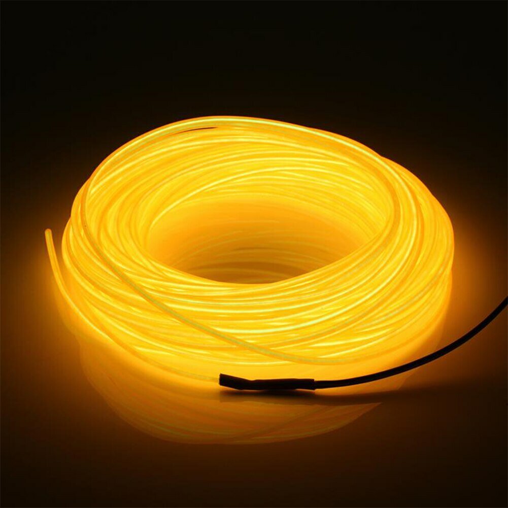 Шнур электролюминесцентный EL-Wire-2 3.2mm Yellow (подключение строго через инвертор)