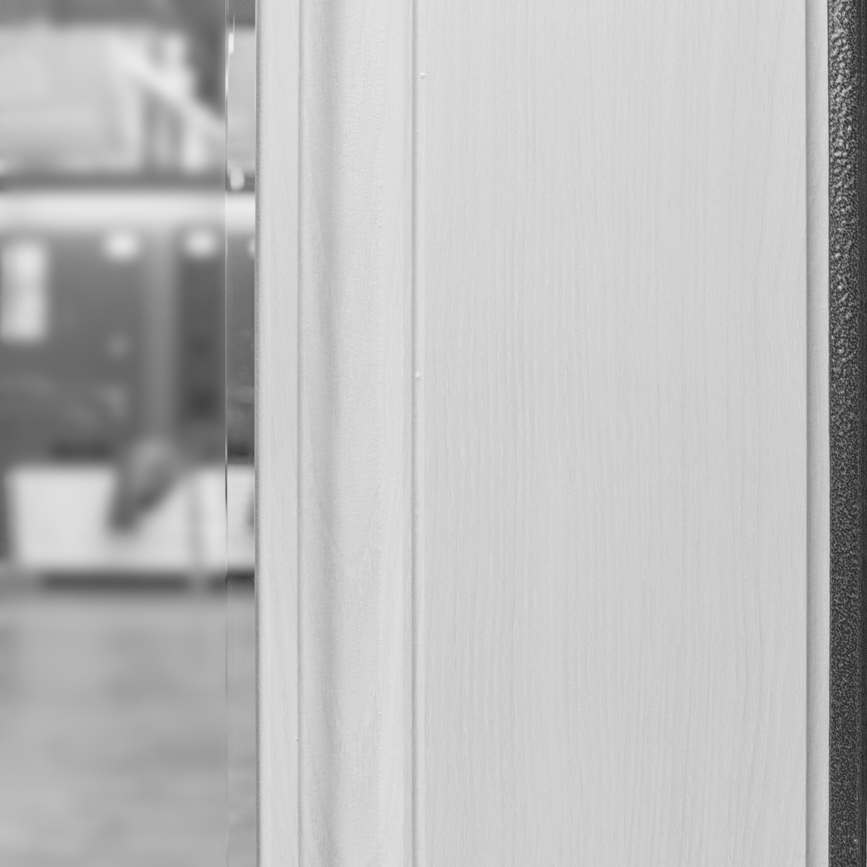 фото Дверь 7,5 см Гарда Серебро Зеркало Фацет Белый ясень 960R