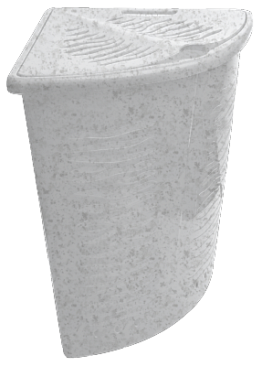 фото Корзина для белья 40Л AGUA УГЛ 500*370*540 П-Ц