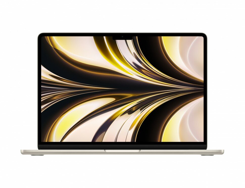 Apple Ноутбук Apple MacBook Air 13 2022 (M2 8-Core, GPU 10-Core, 16GB, 1TB) (Сияющая звезда, 16 ГБ, 1024 ГБ, MN6Y3)