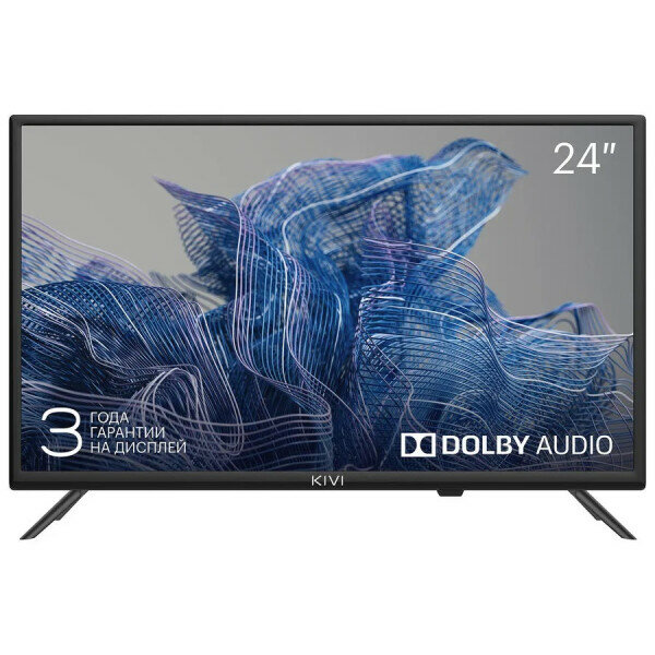 Телевизор Kivi 24H550NB, 24", LED, HD, черный - фото №1