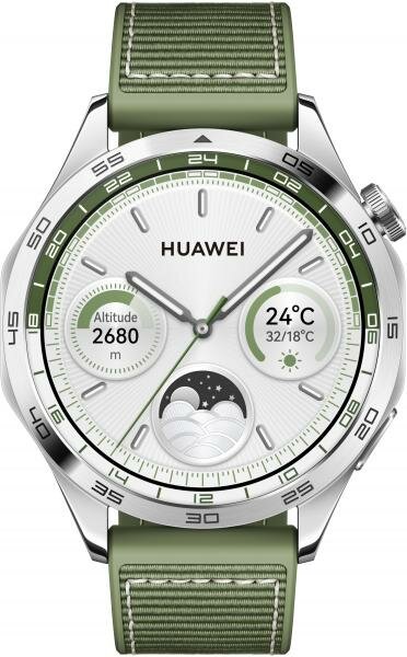 Часы Huawei 46mm Green Leather - фото №1