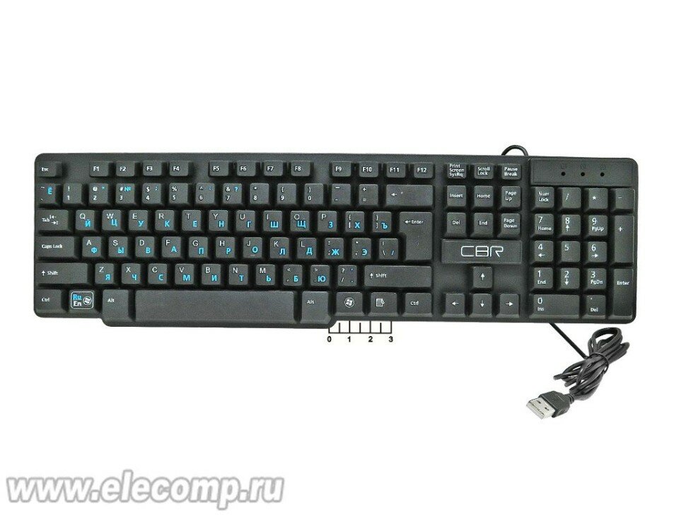 Клавиатура проводная CBR KB 120 USB черный - фото №1