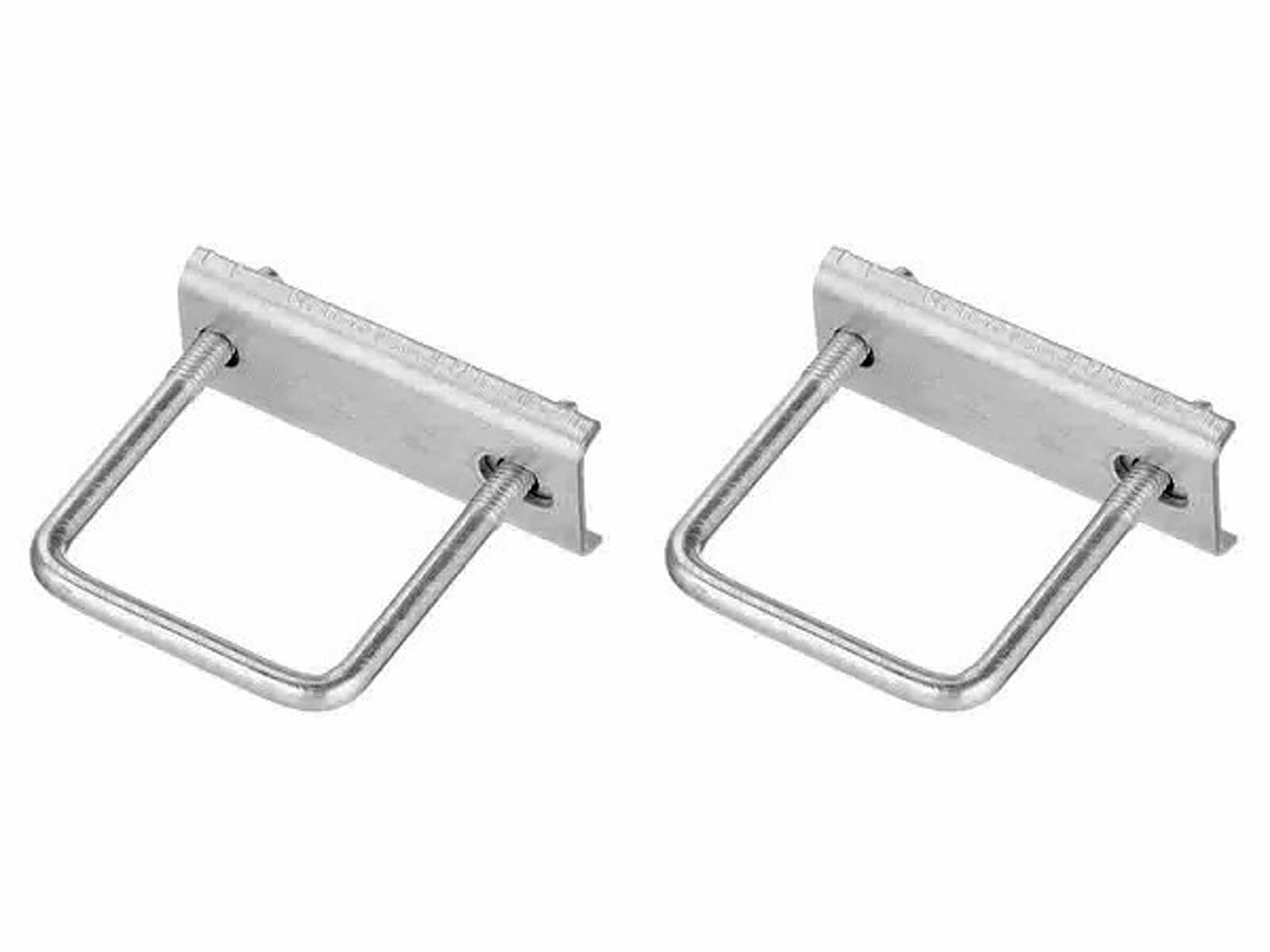 фото Крепление сетки/секции заборной к столбам 40х40 мм оцинкованное (6 шт.)