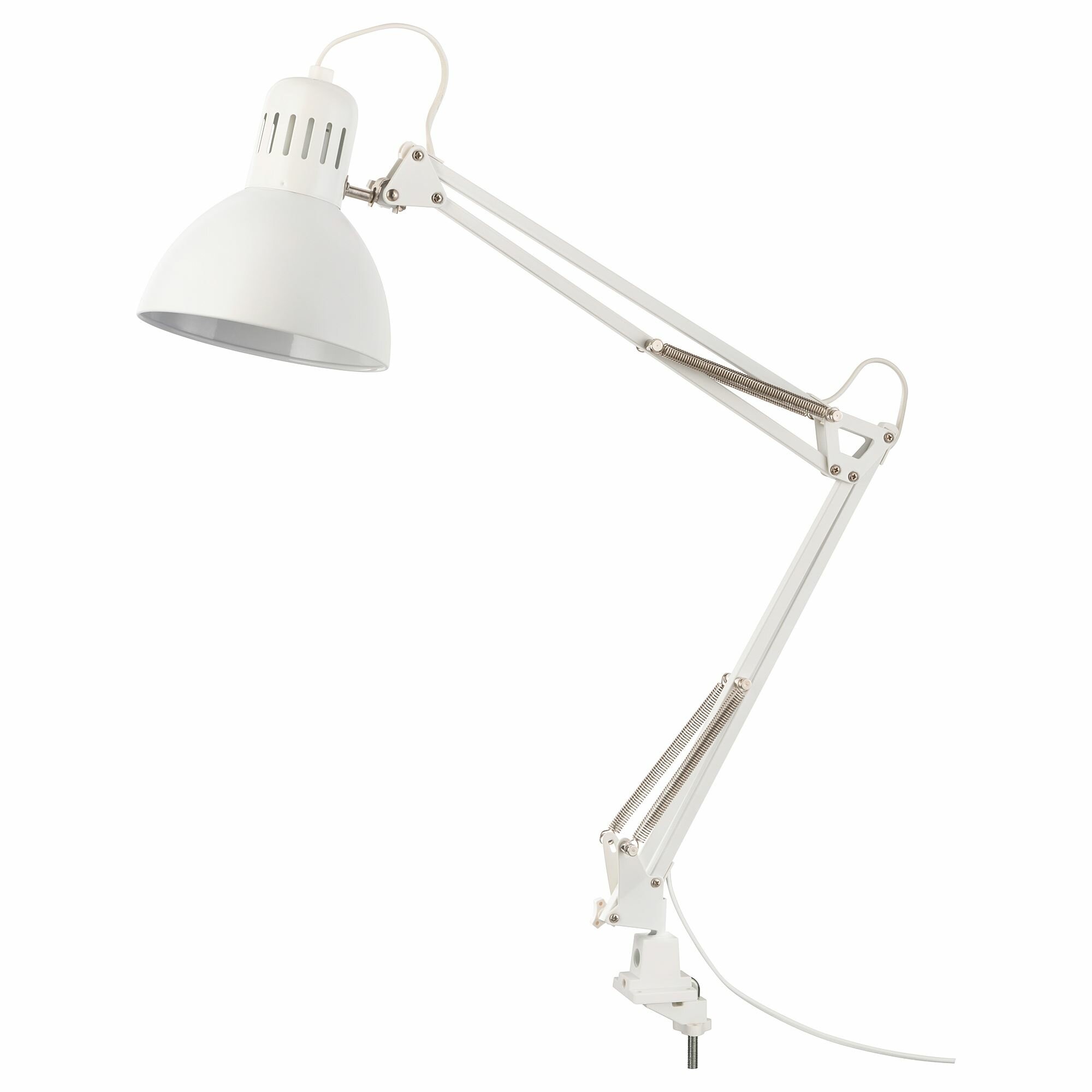 Икея / IKEA TERTIAL, терциал, рабочая лампа, белый, 17 см