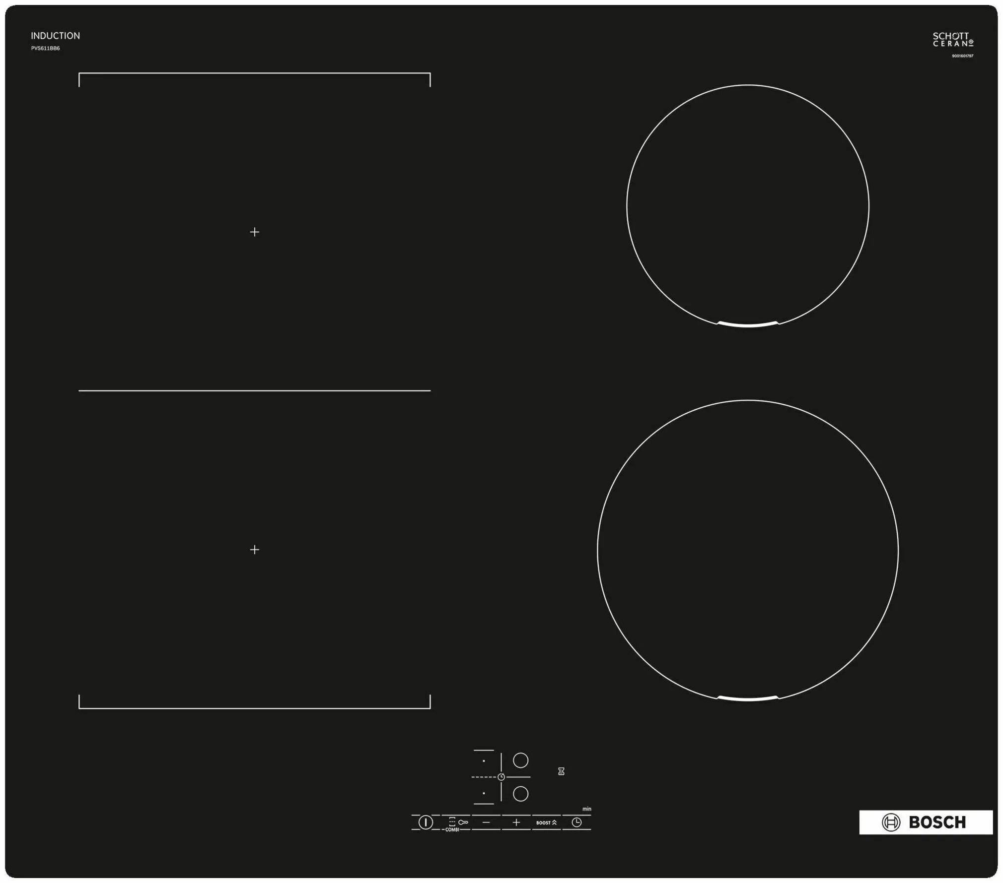 Электрическая варочная панель Bosch PVS611BB6E