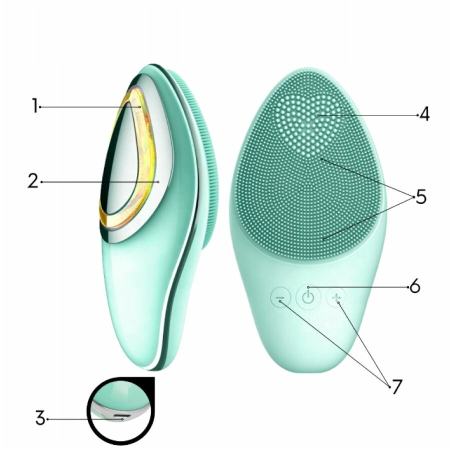 Массажер для лица, звуковая щетка Lovine LOV1008 - фотография № 7