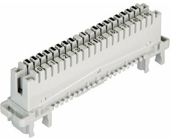 NMC-PL10-CU-10 Nikomax Плинт 10 пар, категория 3, неразмыкаемый, маркировка 0.9