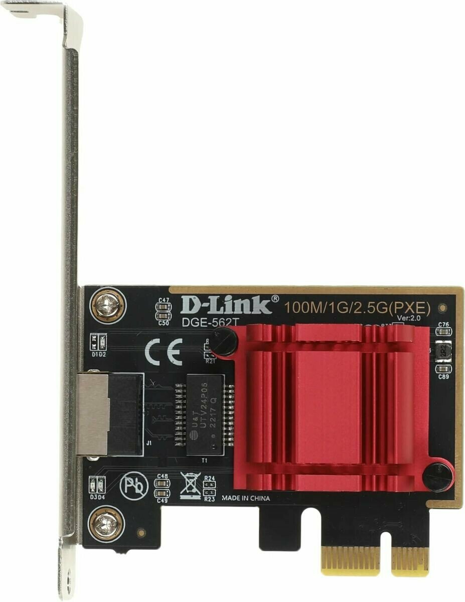 Сетевой адаптер Gigabit Ethernet D-LINK DGE-562T PCI Express x1 [dge-562t/a1a] - фото №1