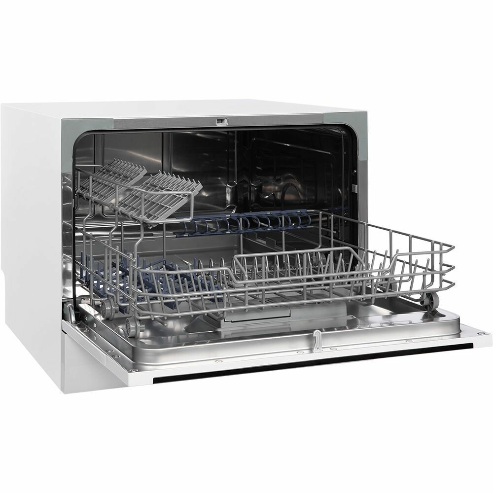 Посудомоечная машина HIBERG T56 615 W, отдельностоящая, возможность встраивания, mini, 7 программ, 2 корзины, цвет белый - фотография № 10