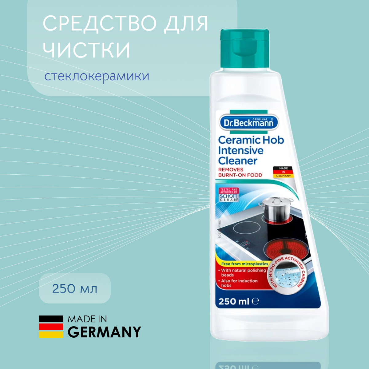 Dr. Beckmann Средство для чистки стеклокерамики 250 мл