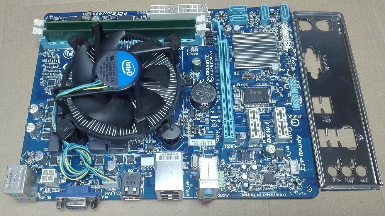 GA-H61M-S1 + i5 + вентилятор LGA1155 материнская плата Gigabyte — фото 1