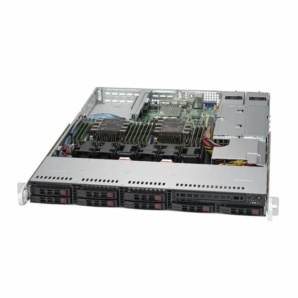 Сервер Supermicro SuperServer 1029P-WTR без процессора/без ОЗУ/без накопителей/количество отсеков 2.5