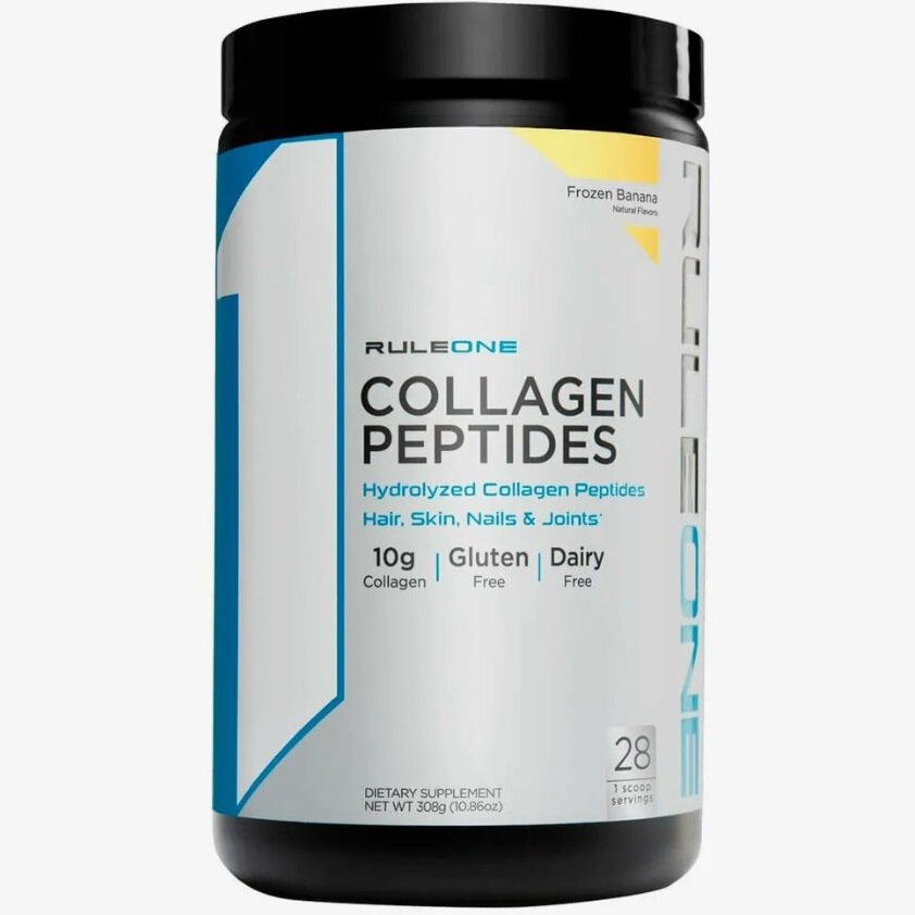 Rule One (R1) COLLAGEN PEPTIDES, Коллаген, 28 порций (Замороженный банан)