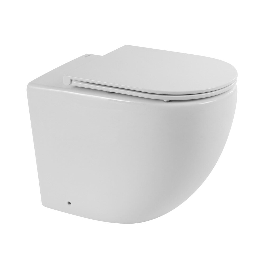 фото Унитаз приставной безободковый BelBagno SFERA-R BB2141CBR