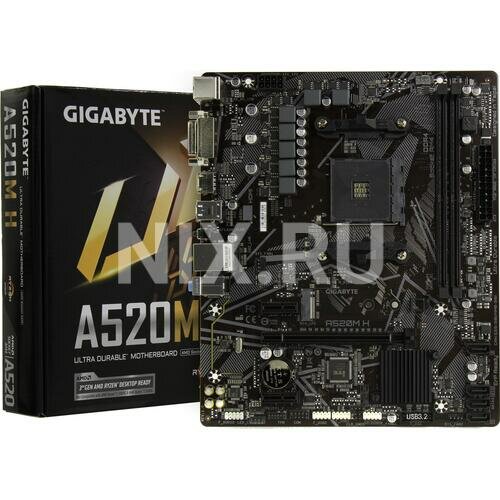 Материнская плата GIGABYTE A520M H (rev. 1.x)