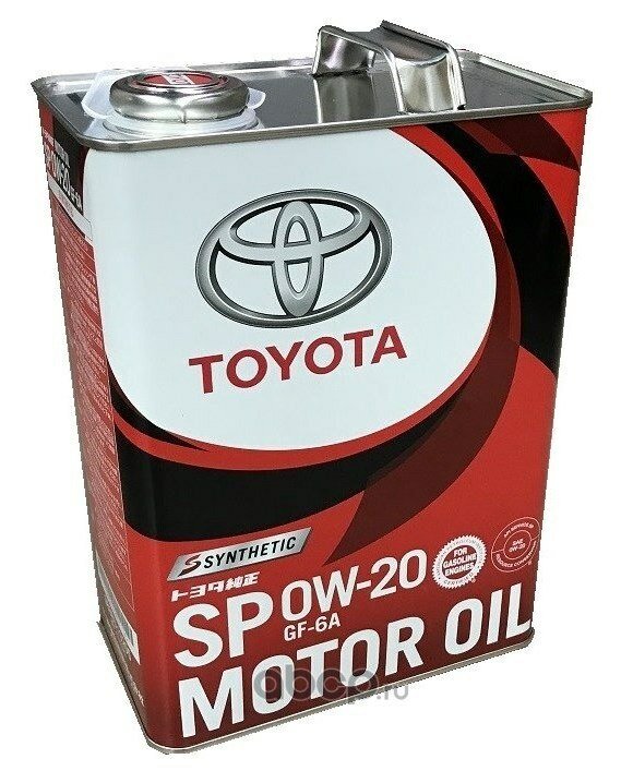 Масло моторное toyota motor oil sp 0w-20 синтетическое 4 л 08880-13205