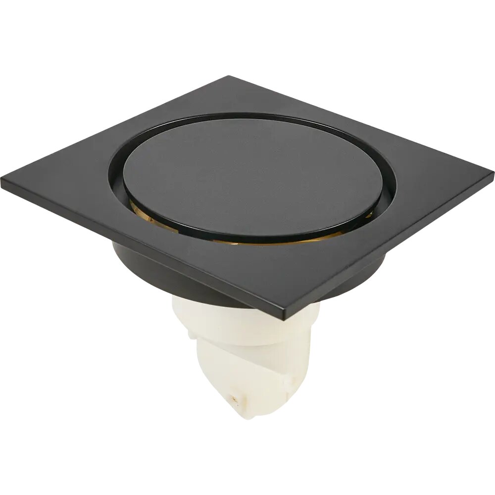 фото Трап для душа Orange OT01-003b сухой затвор 100х100 мм черный