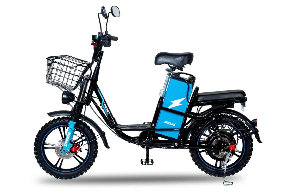 Электровелосипед Minako Titan 60V/40Ah Li-Nmc 18R Пробег на одном заряде 100+ км