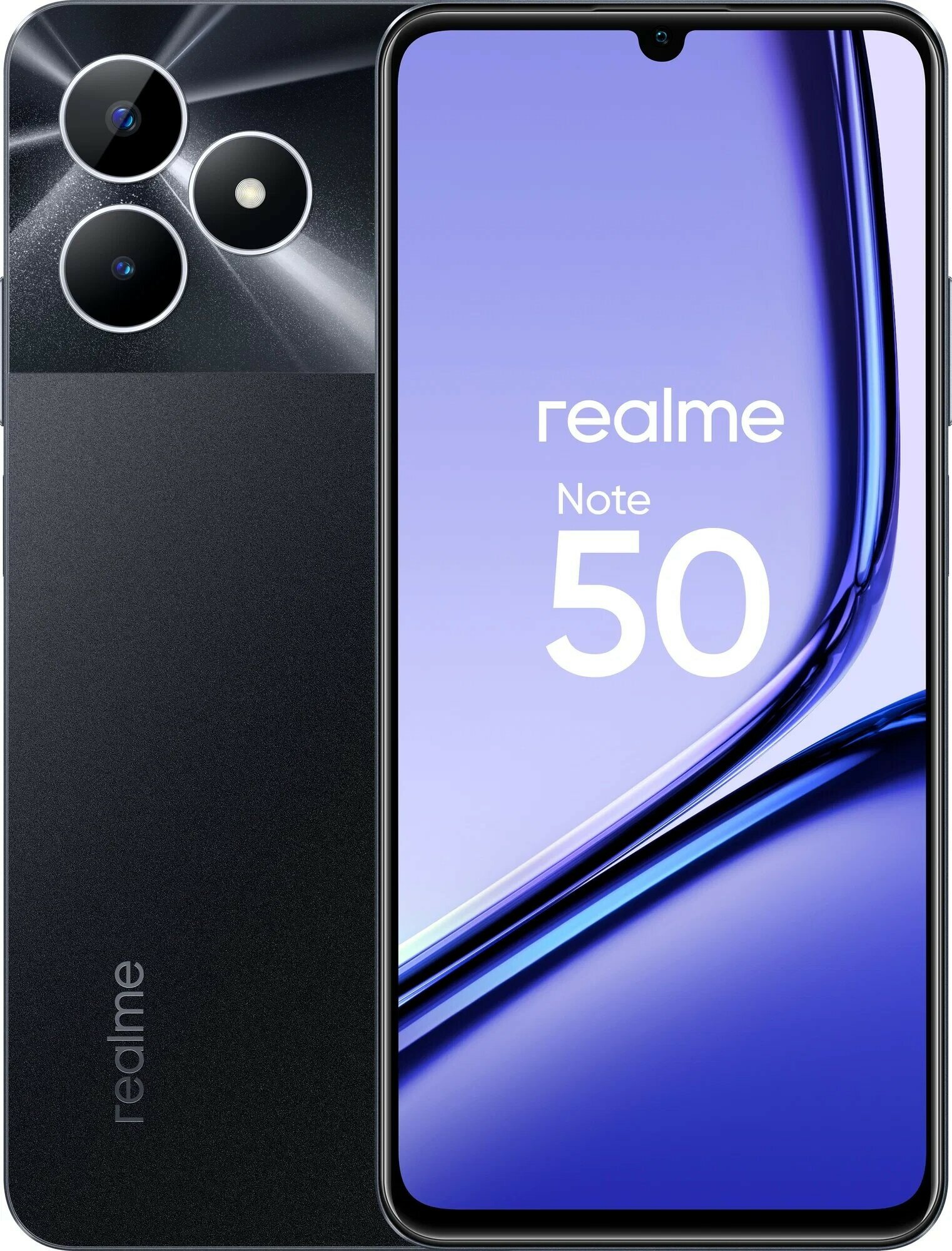 Телефон Realme Note 50 4/128Gb черный (RMX3834)