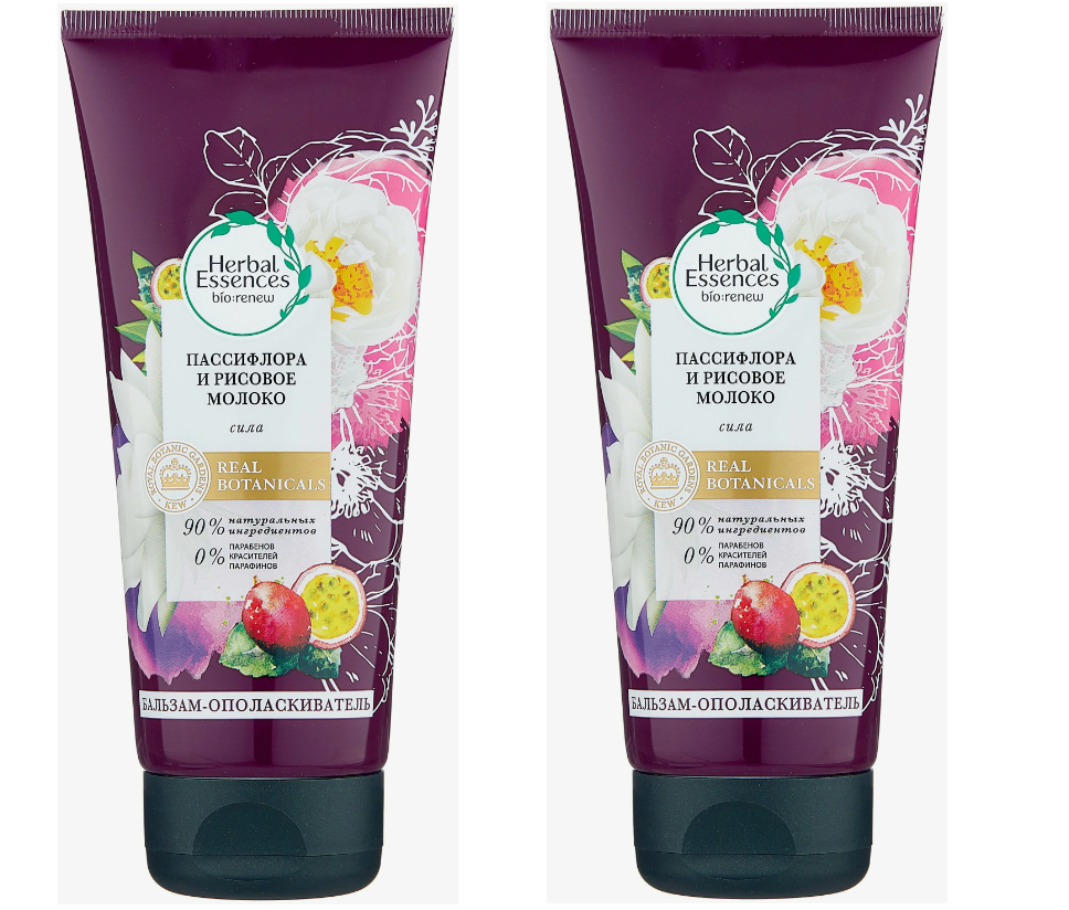 Herbal Essences Бальзам-ополаскиватель Пассифлора и Рисовое молоко 275мл,2 шт