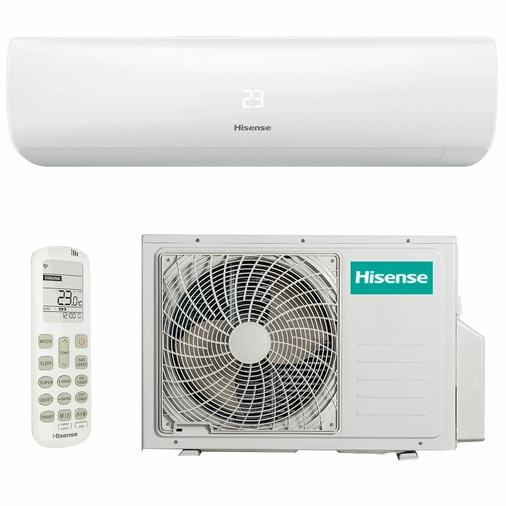 Cплит-система Hisense AS-09UW4RYRKB05G/ AS-09UW4RYRKB05W ZOOM DC Inverter