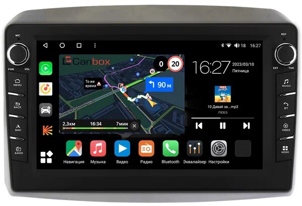 Штатная магнитола Canbox M-Line 7835-10-1254 для Kia Sorento III Prime 2015-2020 на Android 10 (4G-SIM, 2/32, DSP, QLed) С крутилками