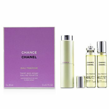 Chanel женская туалетная вода Chance Eau Fraiche Twist And Spray Refill, Франция, 3 x 20 мл