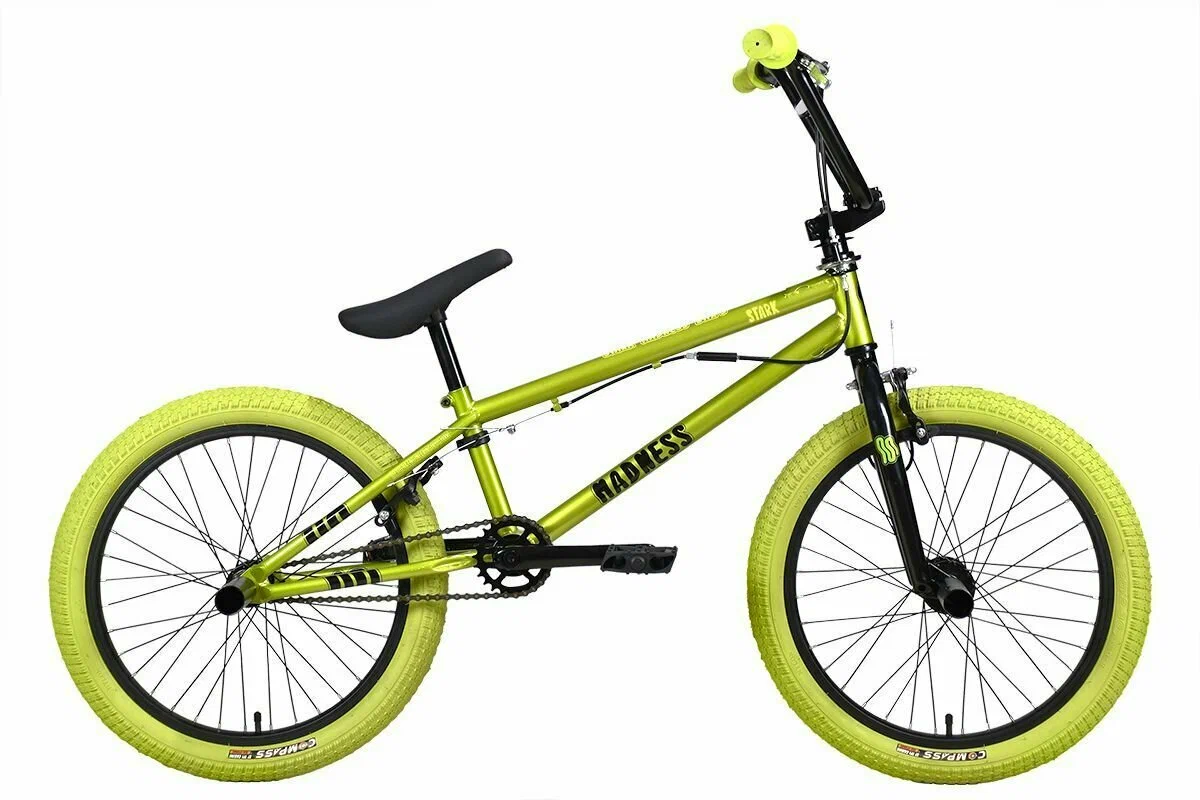 Велосипед STARK Madness BMX 3 зеленый металлик/черный, зеленый/хаки HQ-0014374