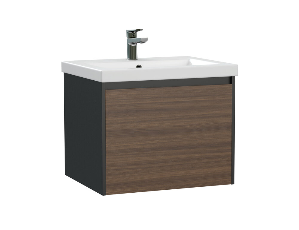 фото Тумба под раковину Cersanit Grande 64759 орех