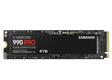 Samsung SSD диск 4ТБ M.2 Samsung 990 PRO MZ-V9P4T0B (PCI-E) (ret)