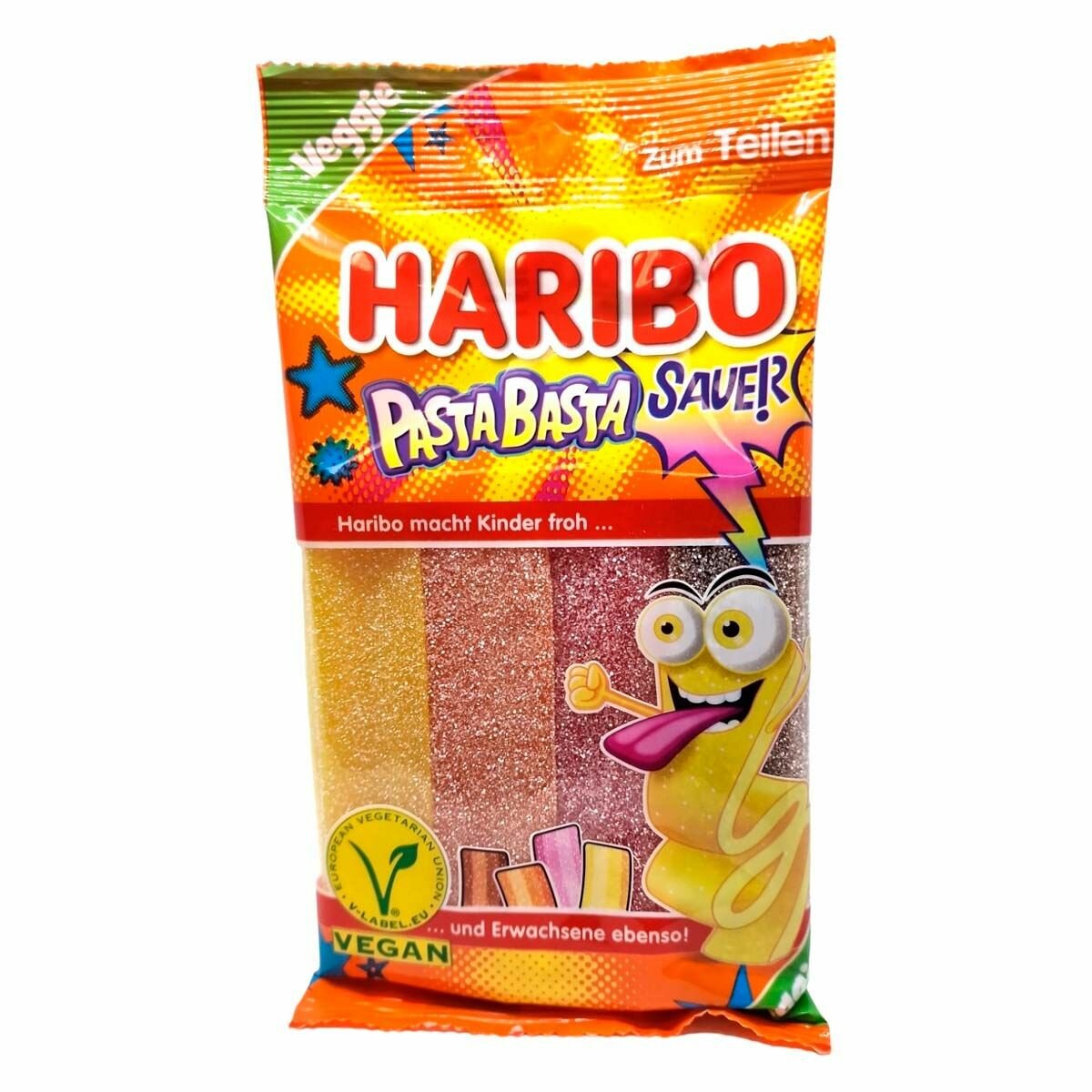 Кислый жевательный мармелад Haribo Pasta Basta Sauer (Германия), 160 г - фотография № 2